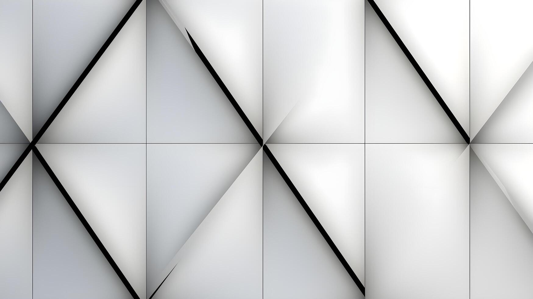 a white and black background with a geometric pattern. AI Generated photo