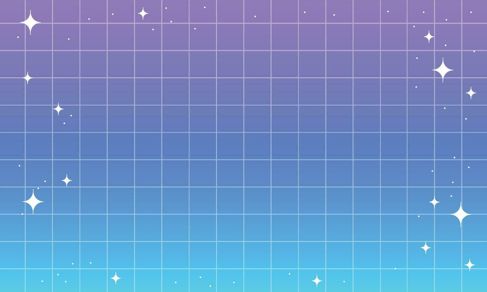 Vector grainy vector mesh gradient with white retro stars. abstract background in y2k aesthetic