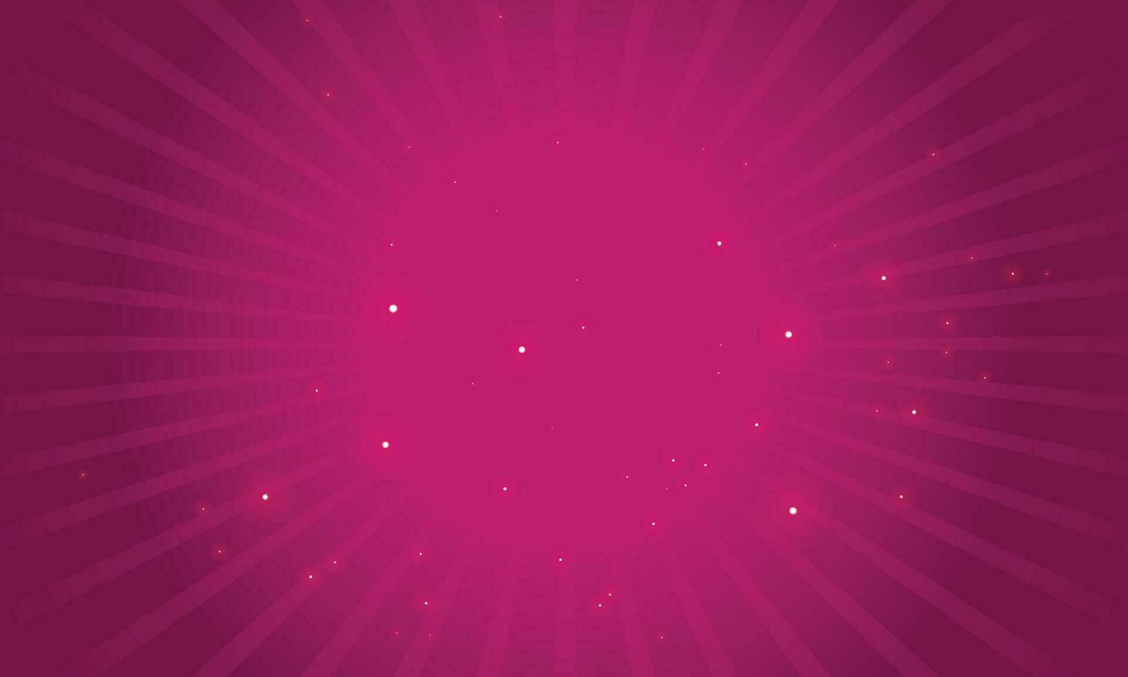 Vector pink background stars and rays