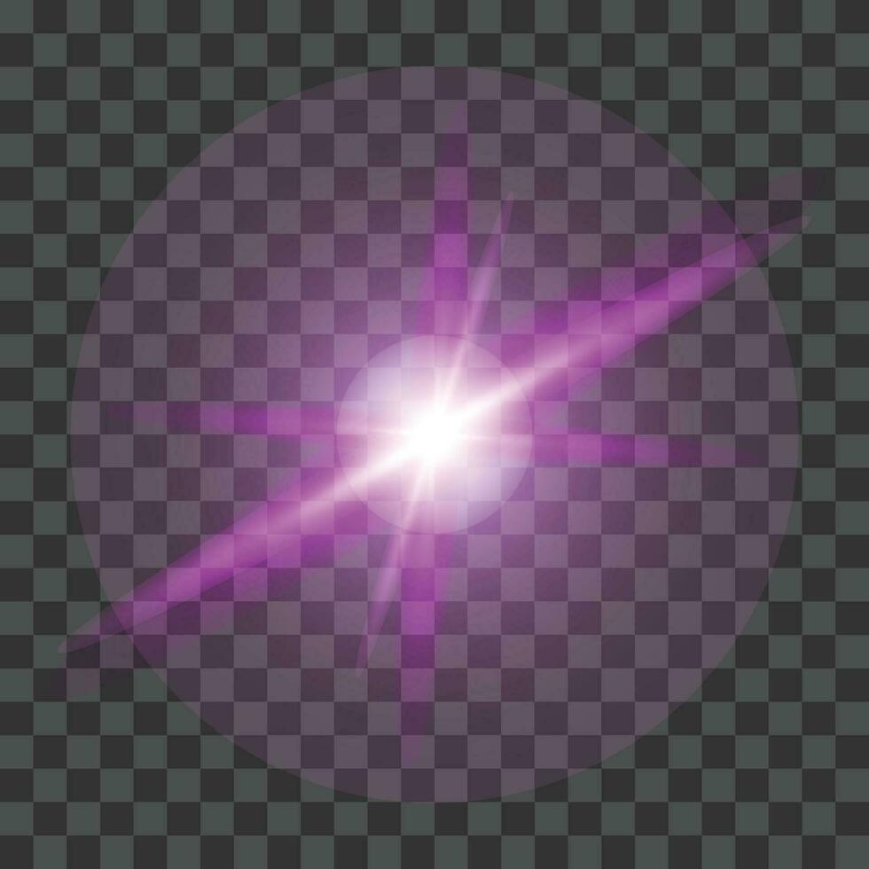 Vector realistic lightning effect