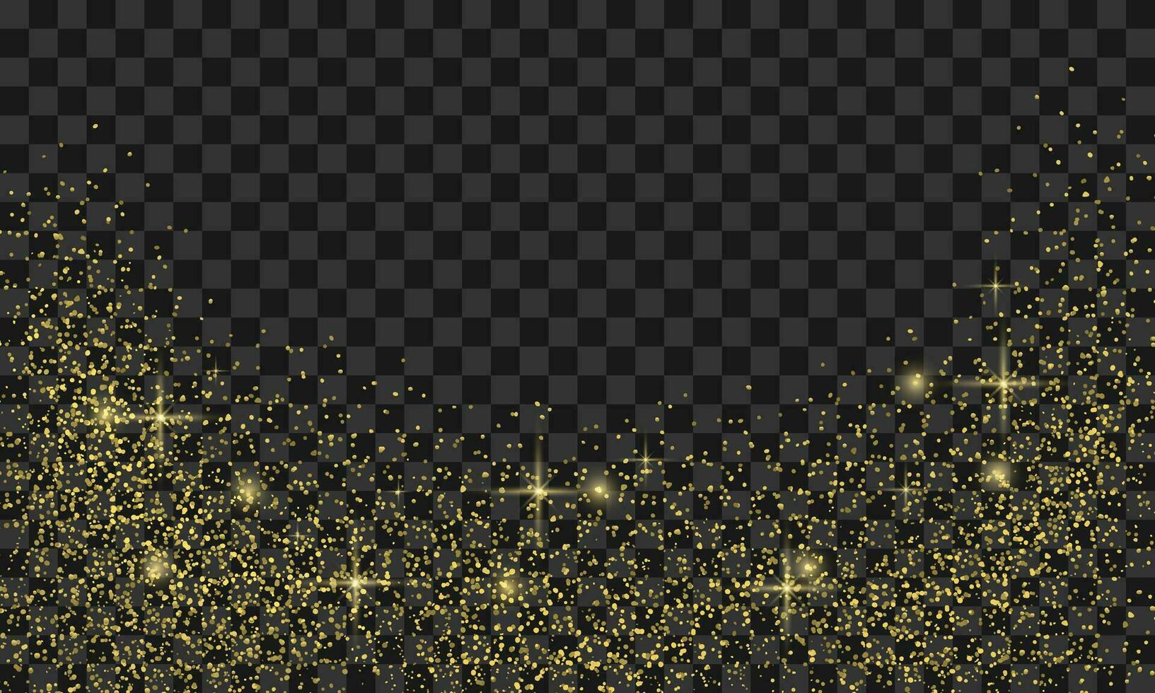 Vector transparent glitter background
