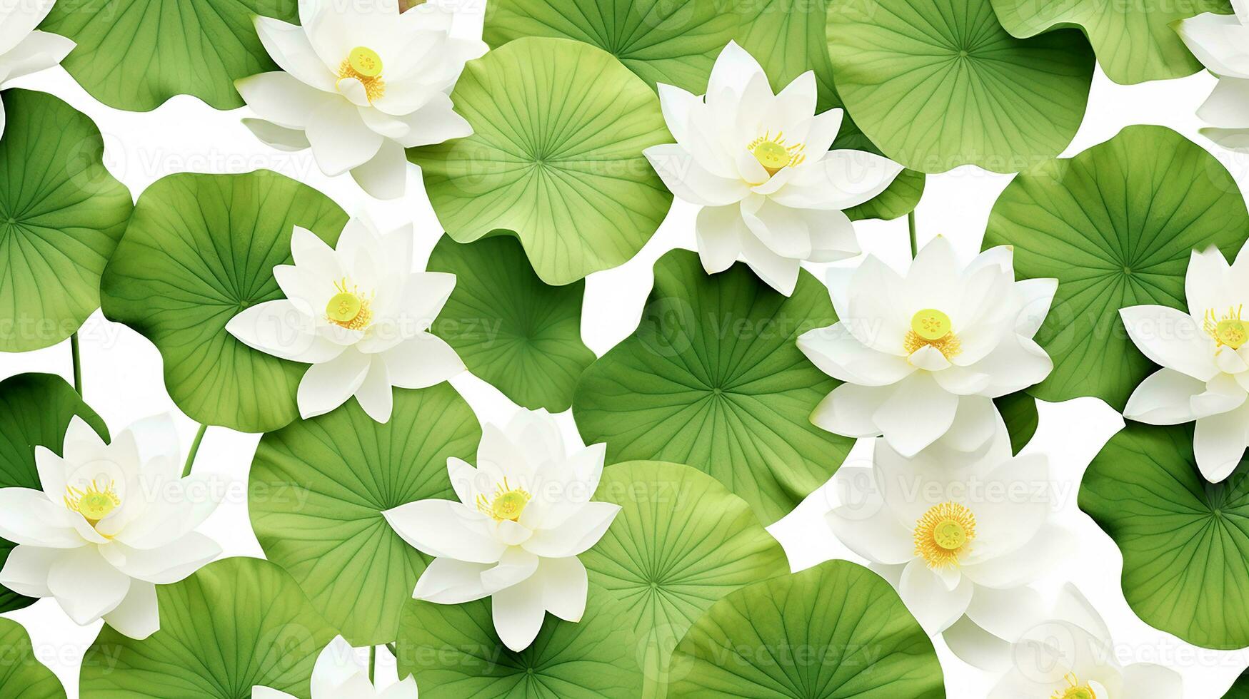 Lotus flower patterned background. Flower texture background. Generative AI photo