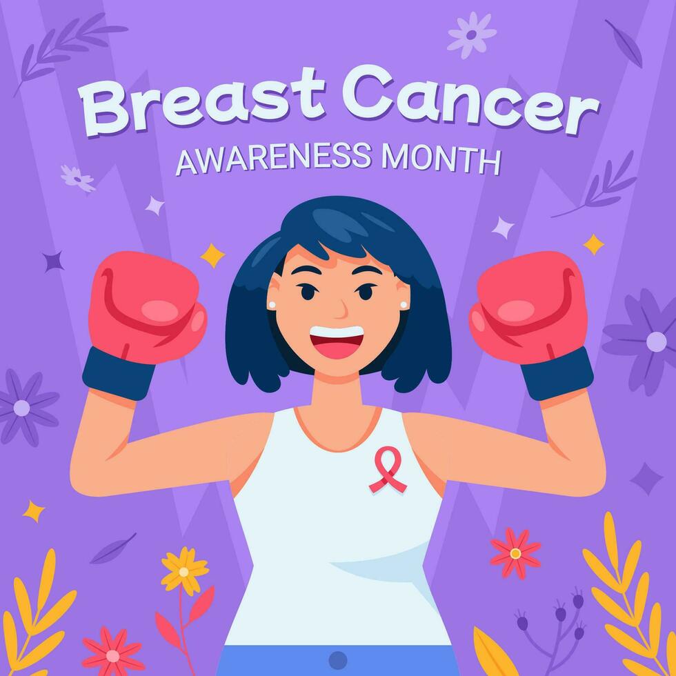 Brave Girl Fight The Breast Cancer vector