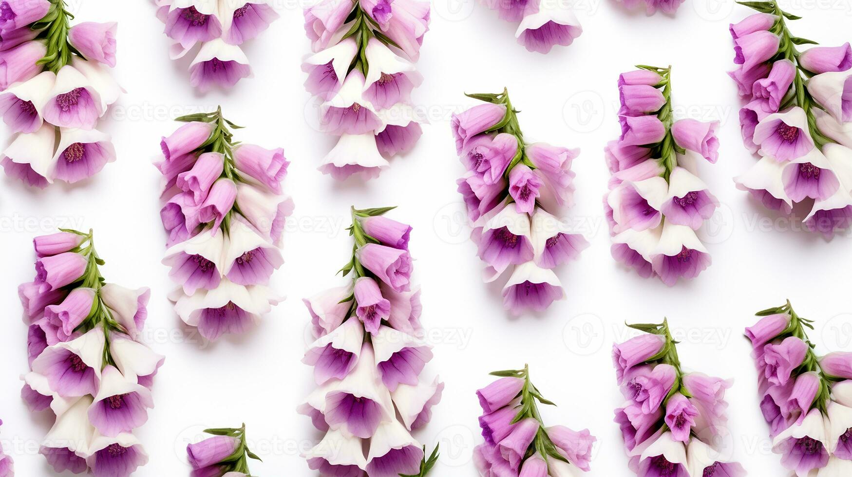 Foxglove flower patterned background. Flower texture background. Generative AI photo