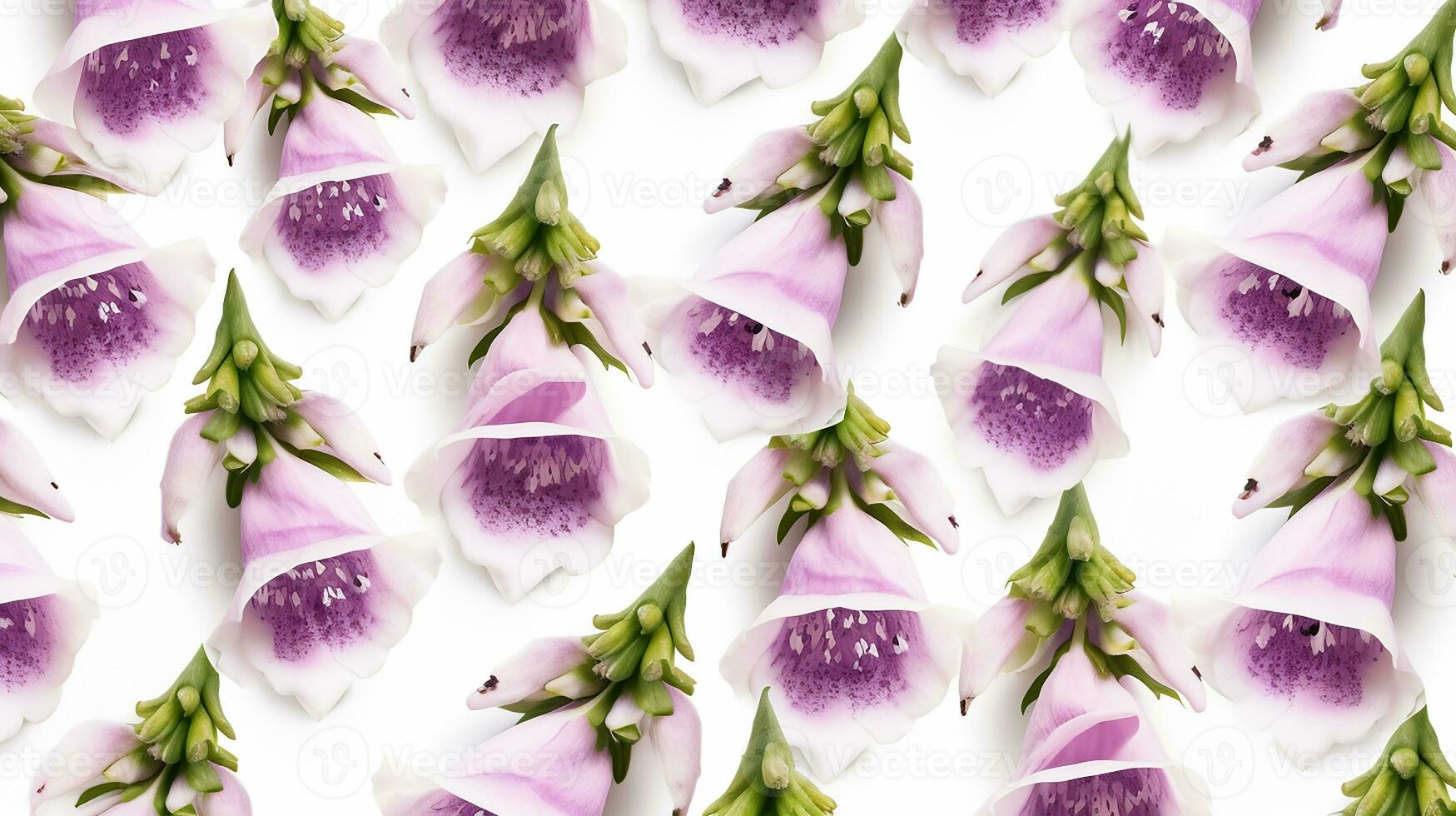 Foxglove flower patterned background. Flower texture background. Generative AI photo