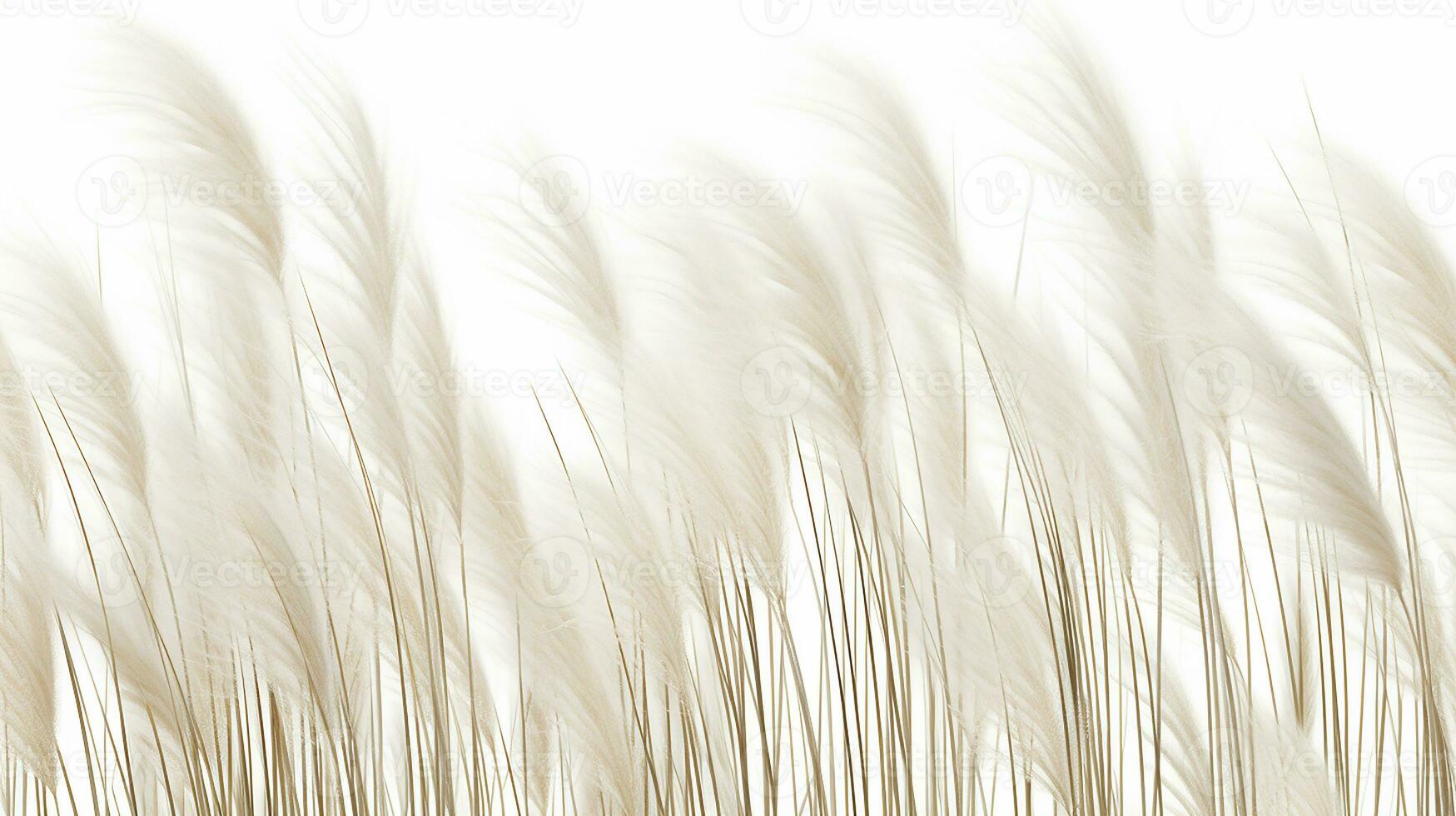 Feather Reed Grass flower patterned background. Flower texture background. Generative AI photo