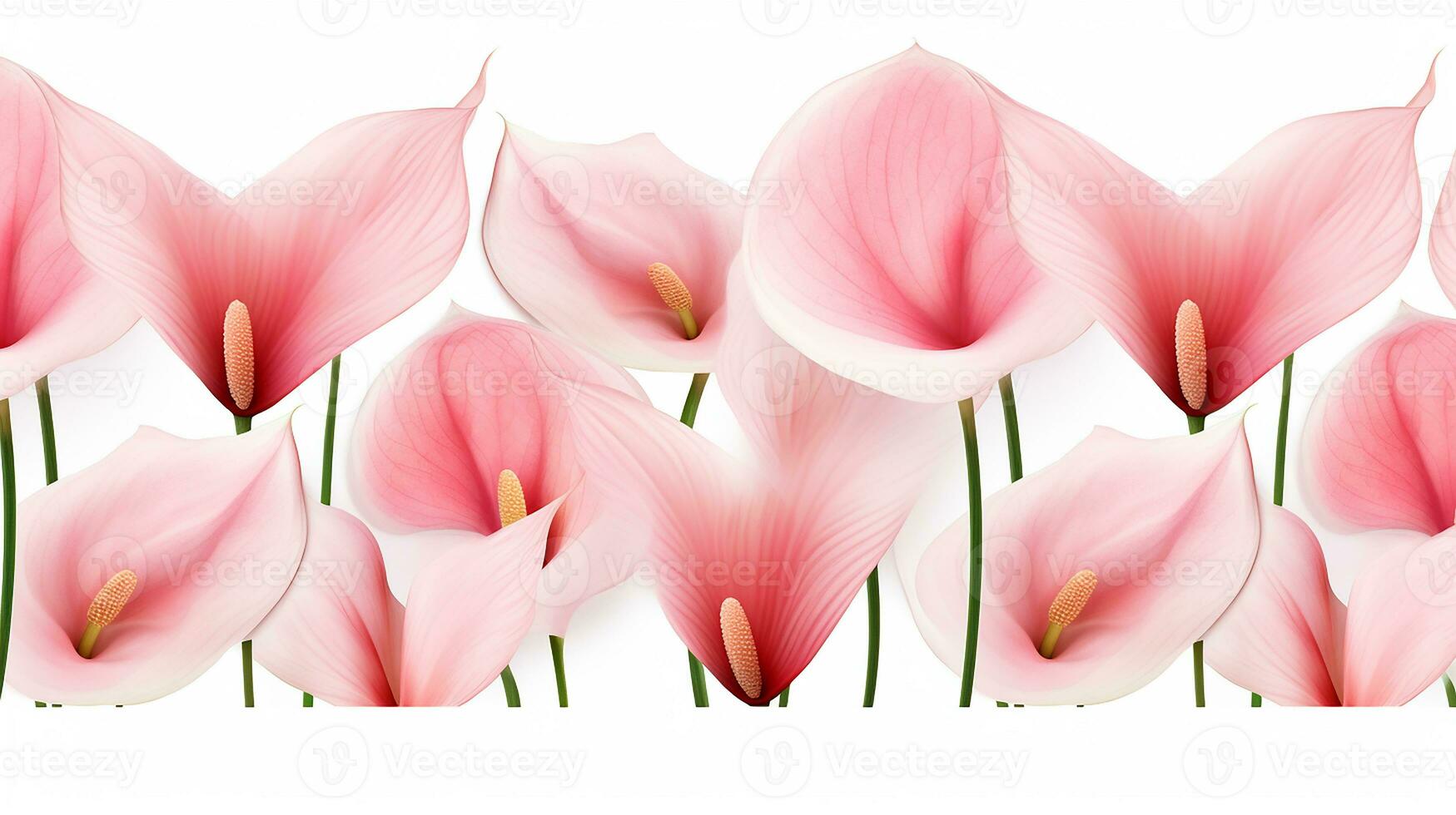 Flamingo flower patterned background. Flower texture background. Generative AI photo