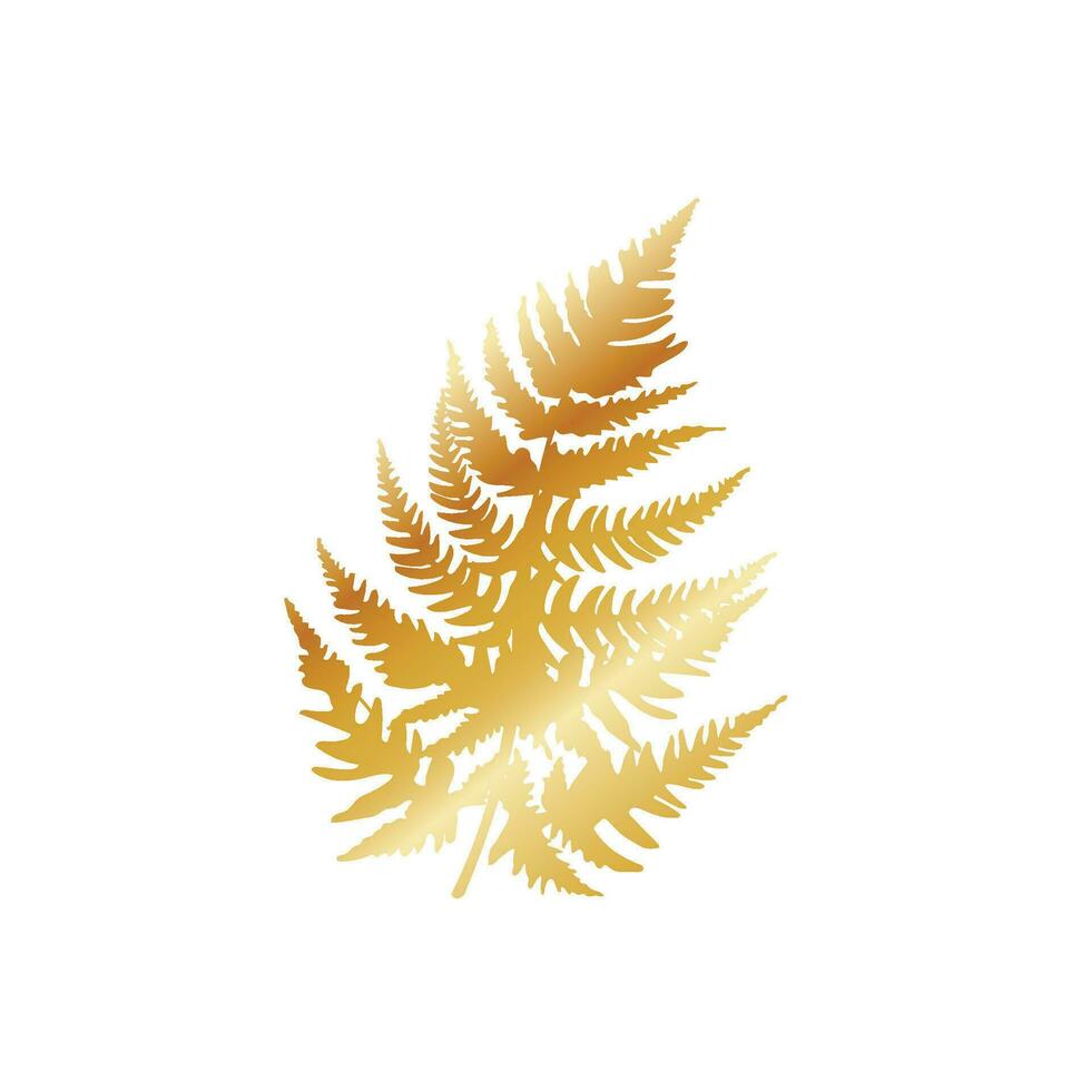 Vector premium golden decoration leaves