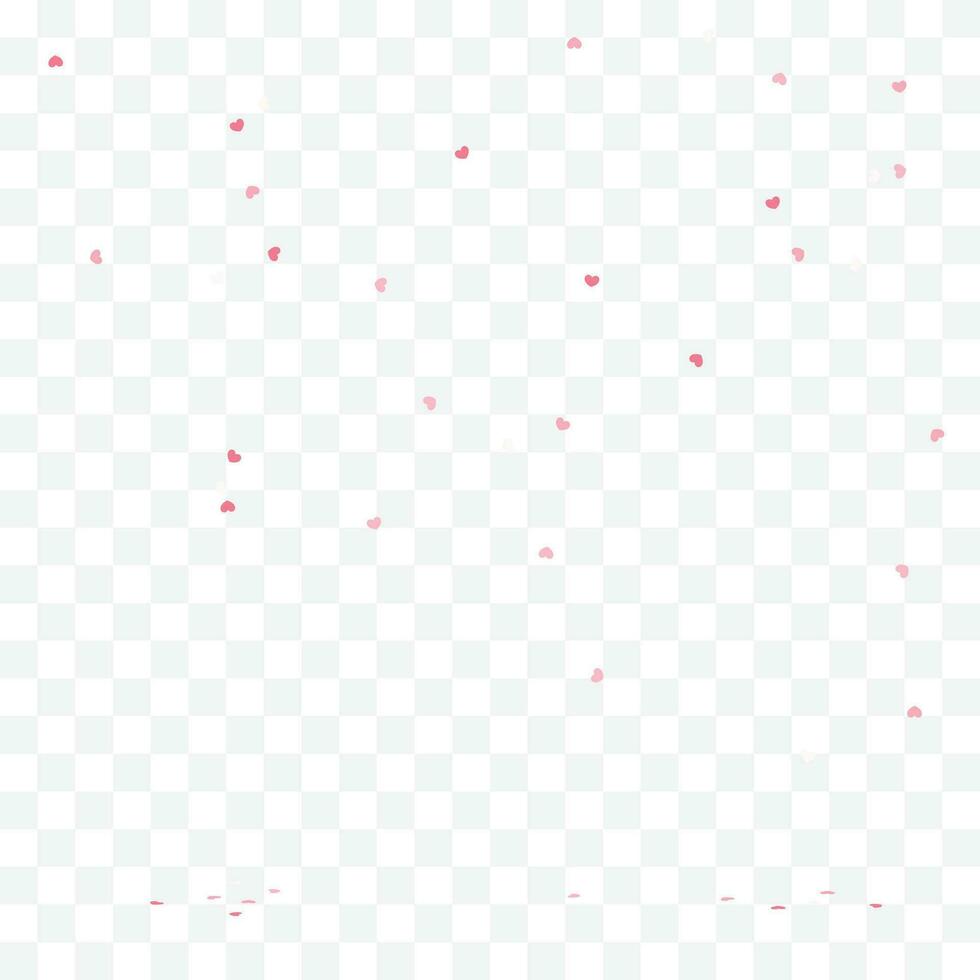 Vector colorful heart confetti background