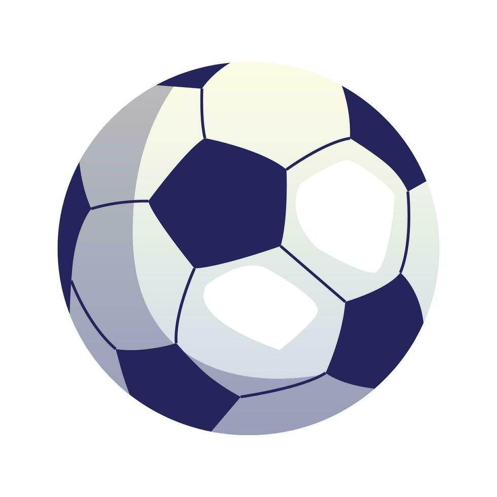 Vector isolated realistic soccer ball over white