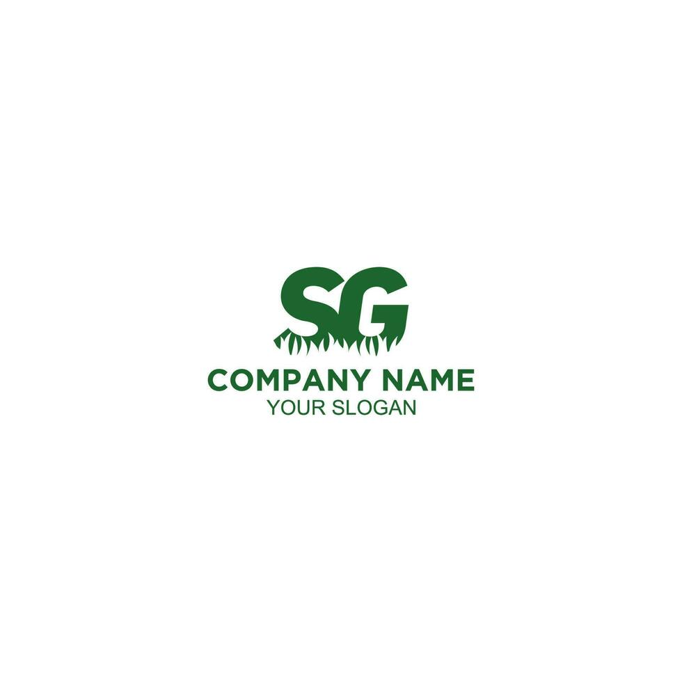 SG Turf Logo Design Vector