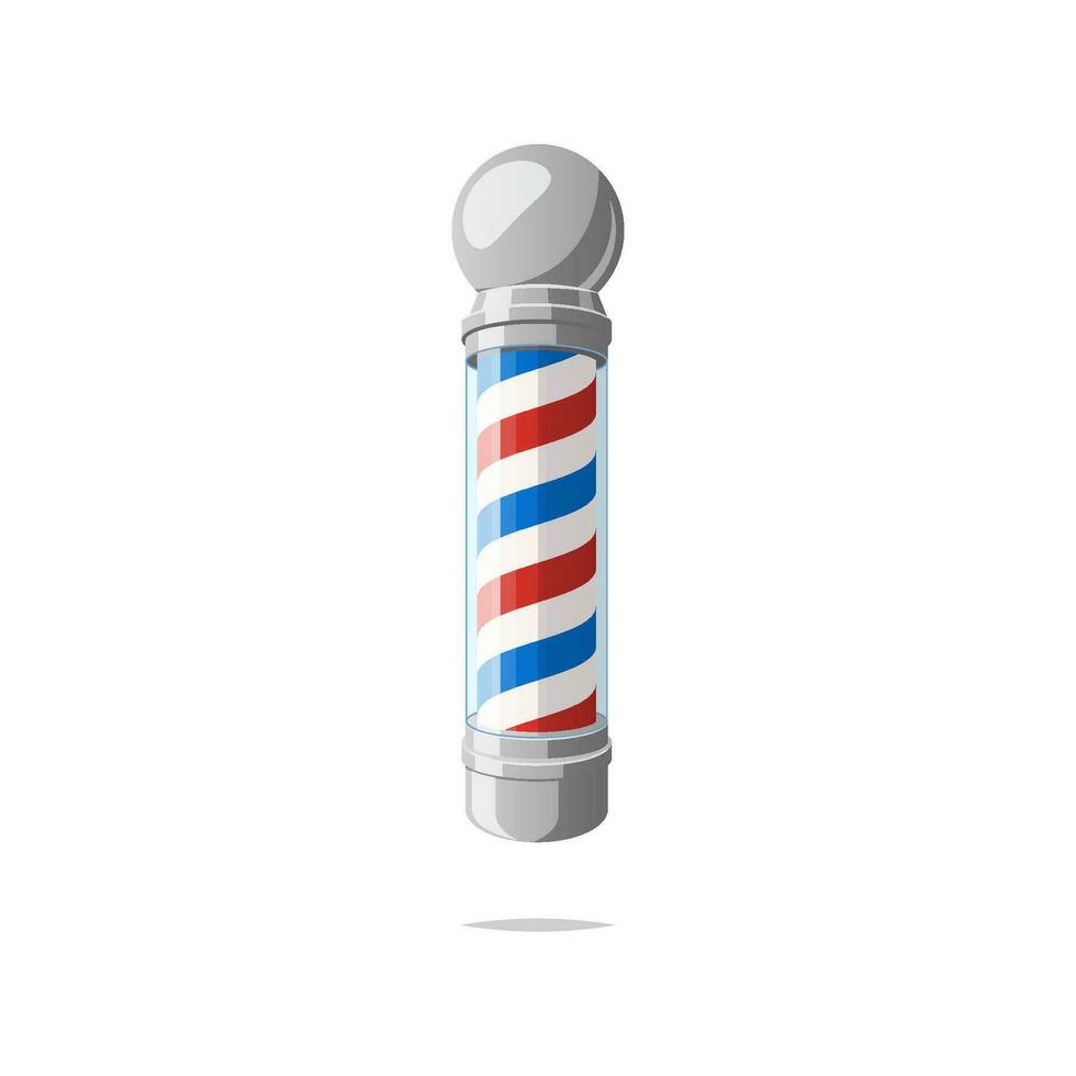 barber shop pole vector