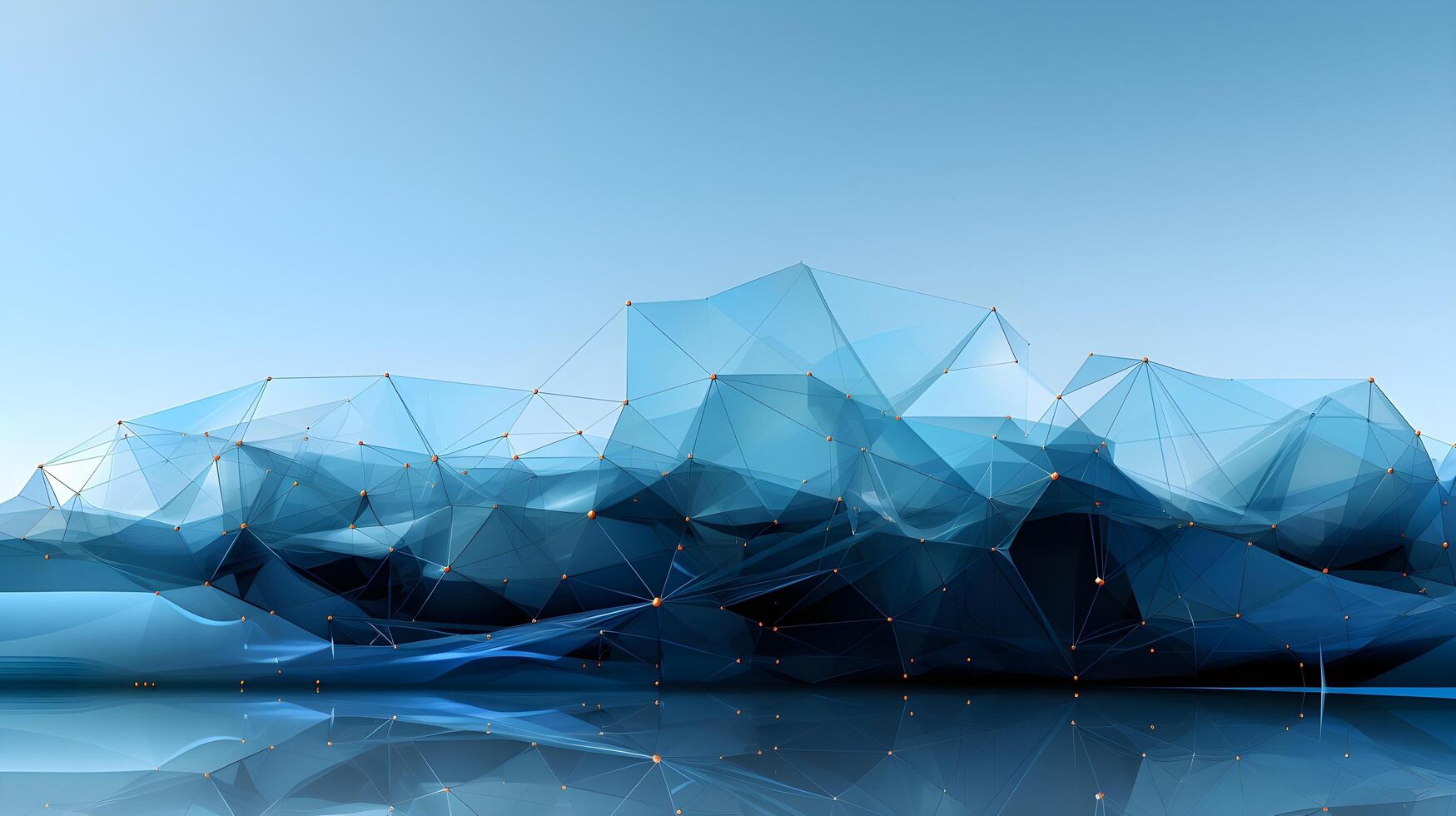 Soothing Blue Canvas - Elegant Tech Graphic Template. photo