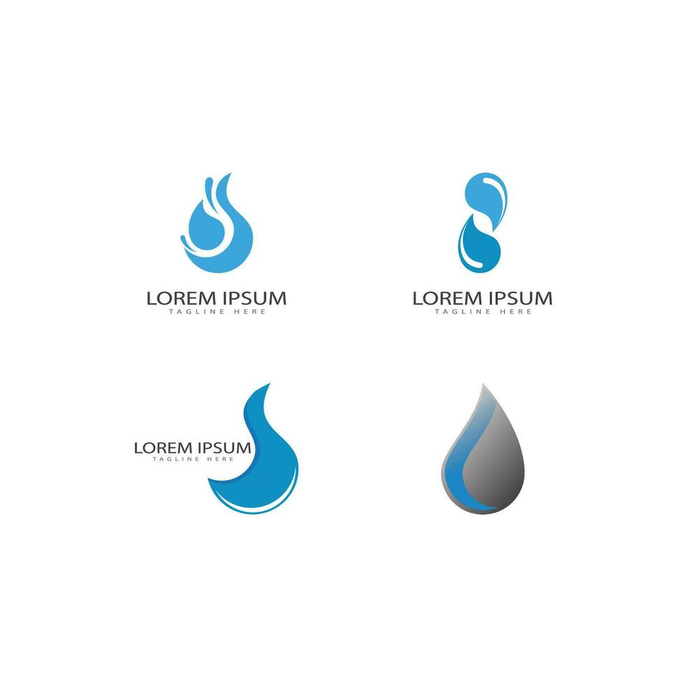 Water drop Logo Template vector illustration design