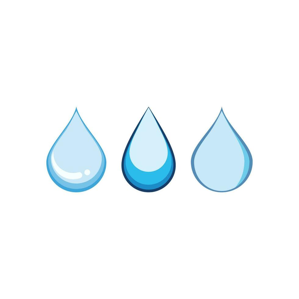 Diseño de ilustración de vector de plantilla de logotipo de gota de agua