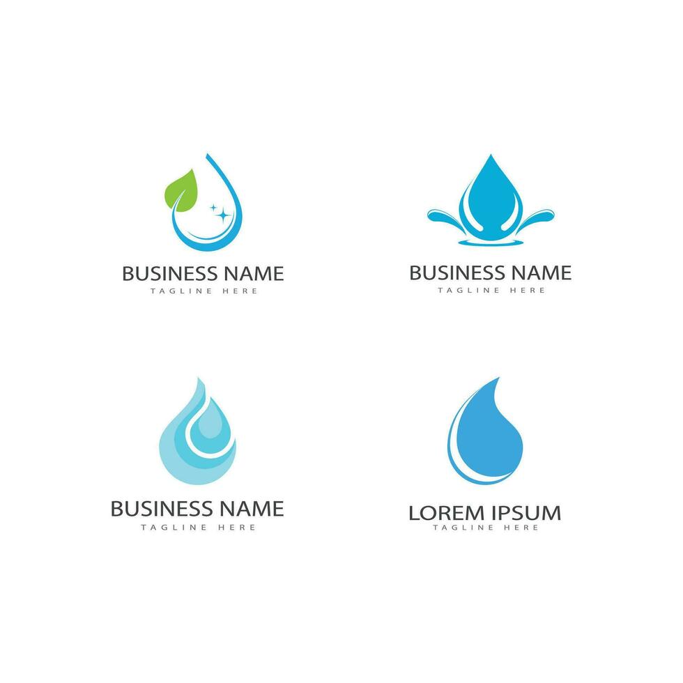 Water drop Logo Template vector illustration design