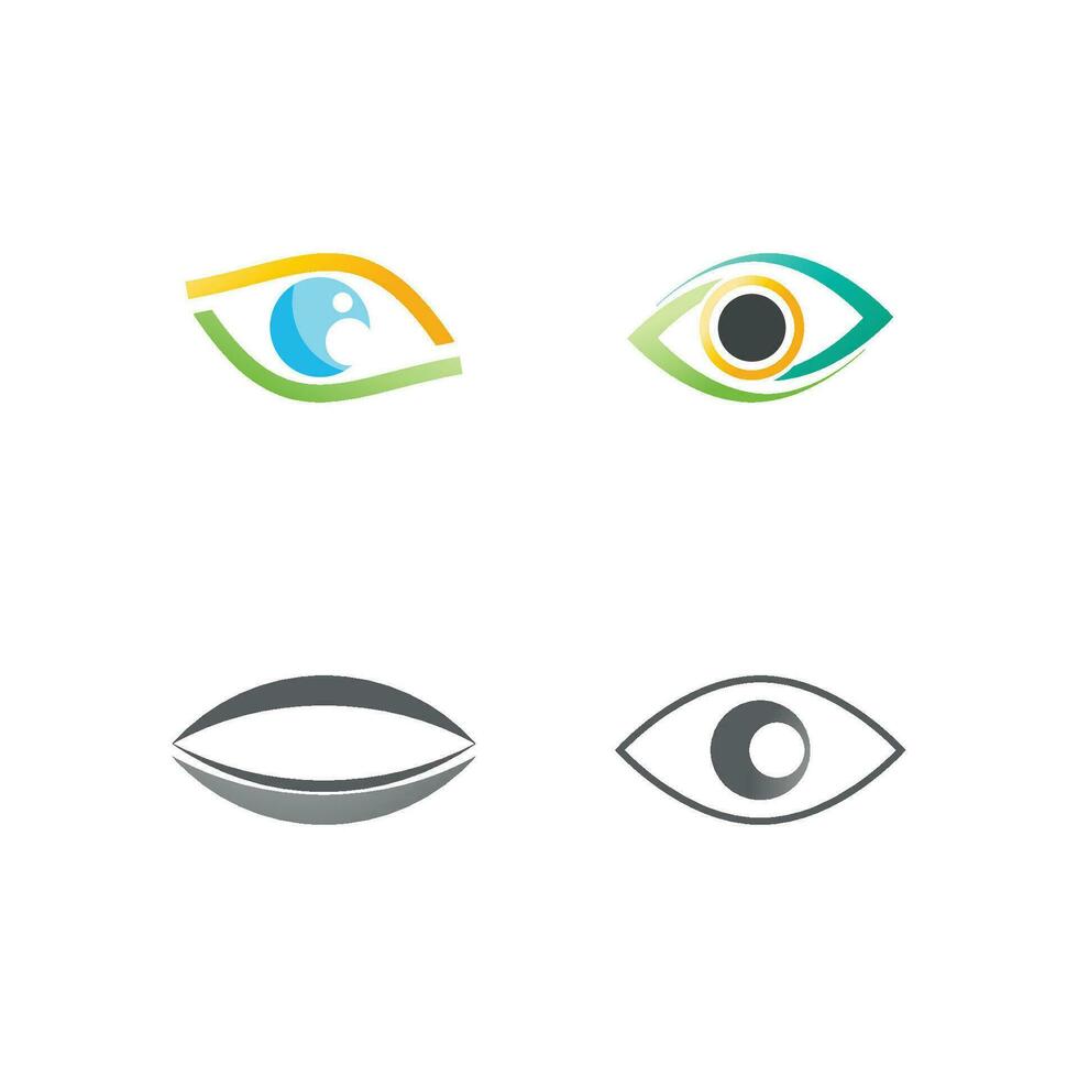 Eye logo vector illustration business element and symbol design