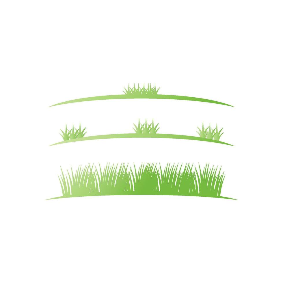 Grass  grassland green natural vector logos vector business element and symbol design