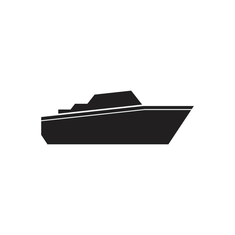 Cruise ship Logo icon Template vector flat design