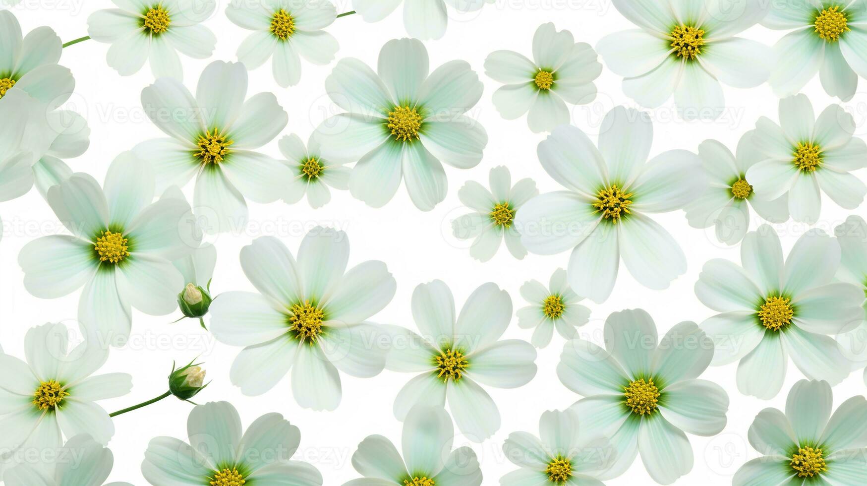 Chrysopsis flower patterned background. Flower texture background. Generative AI photo