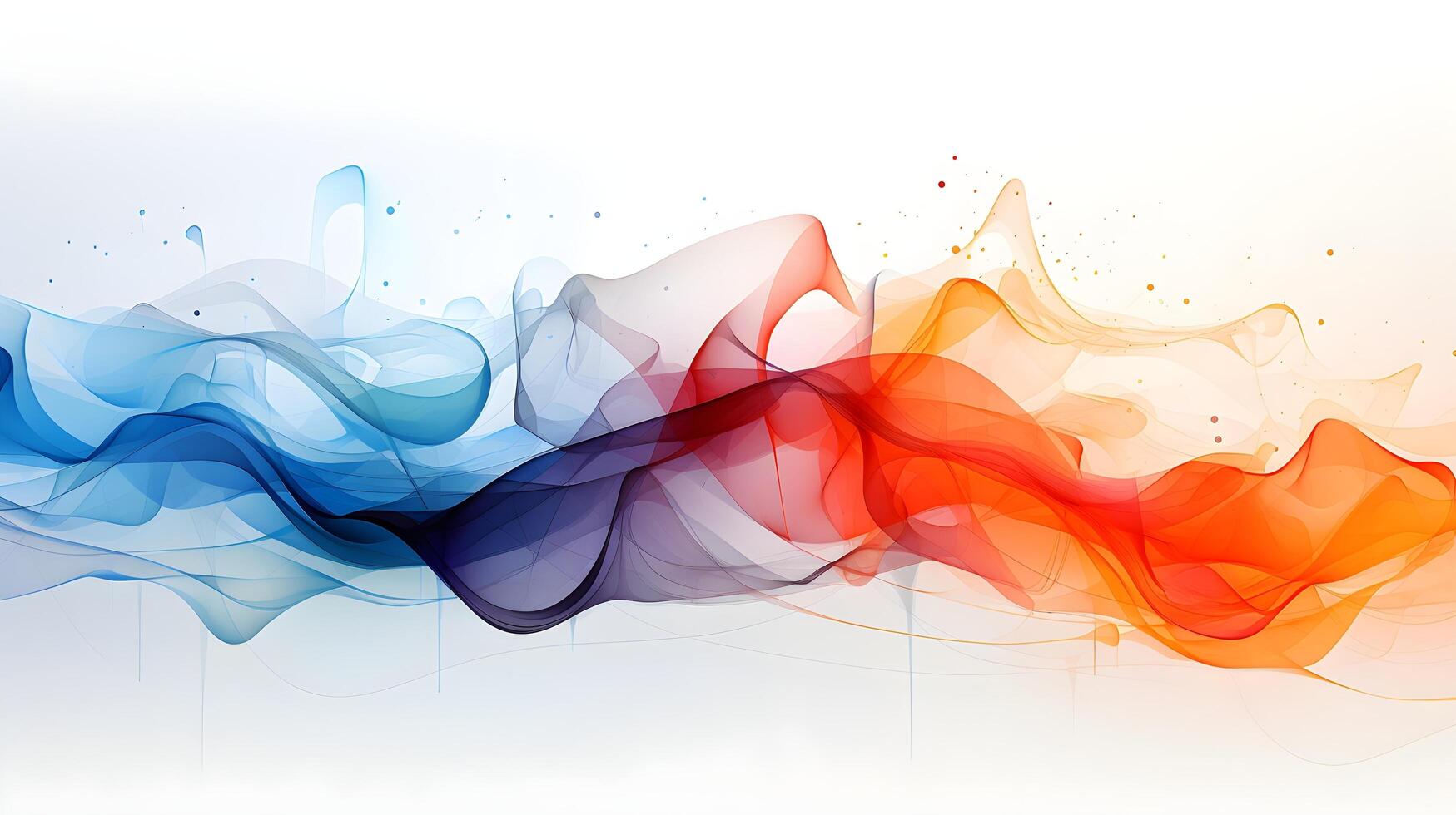 abstract colorful smoke wave background. AI Generated photo