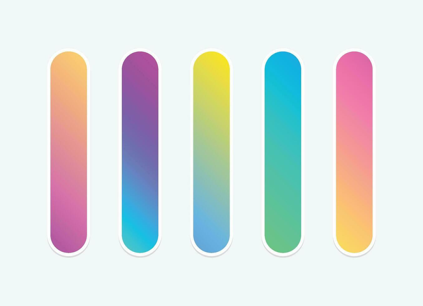 Vector colorful gradient collection. Holographic Background.