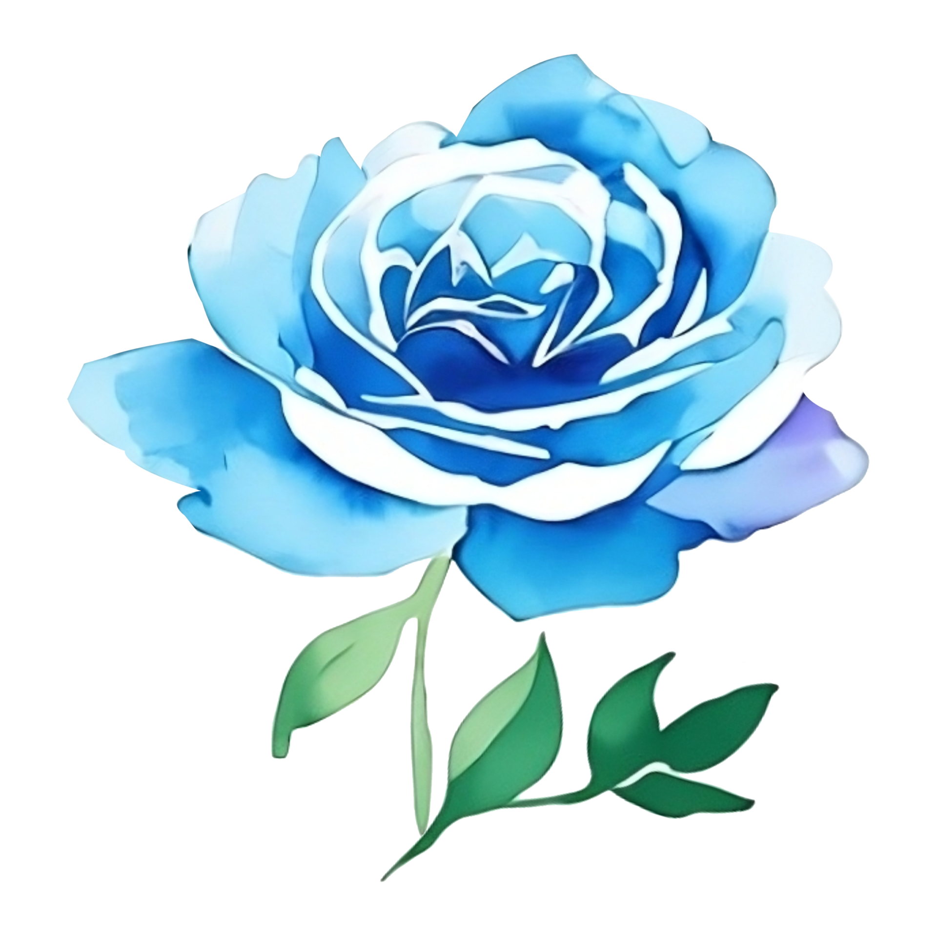 Watercolor flower head clip art 27201970 PNG