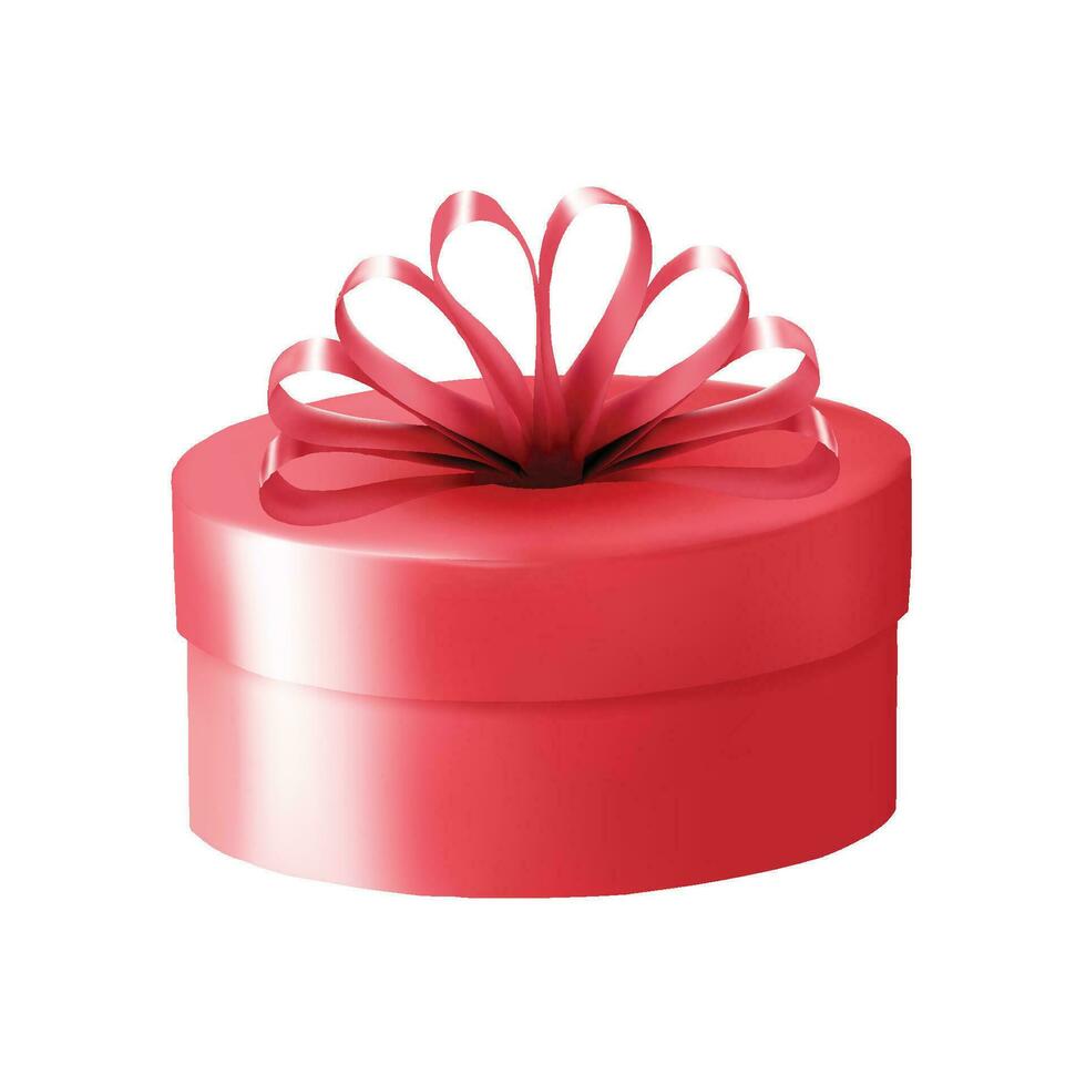 Vector gift box. vector realistic christmas gift
