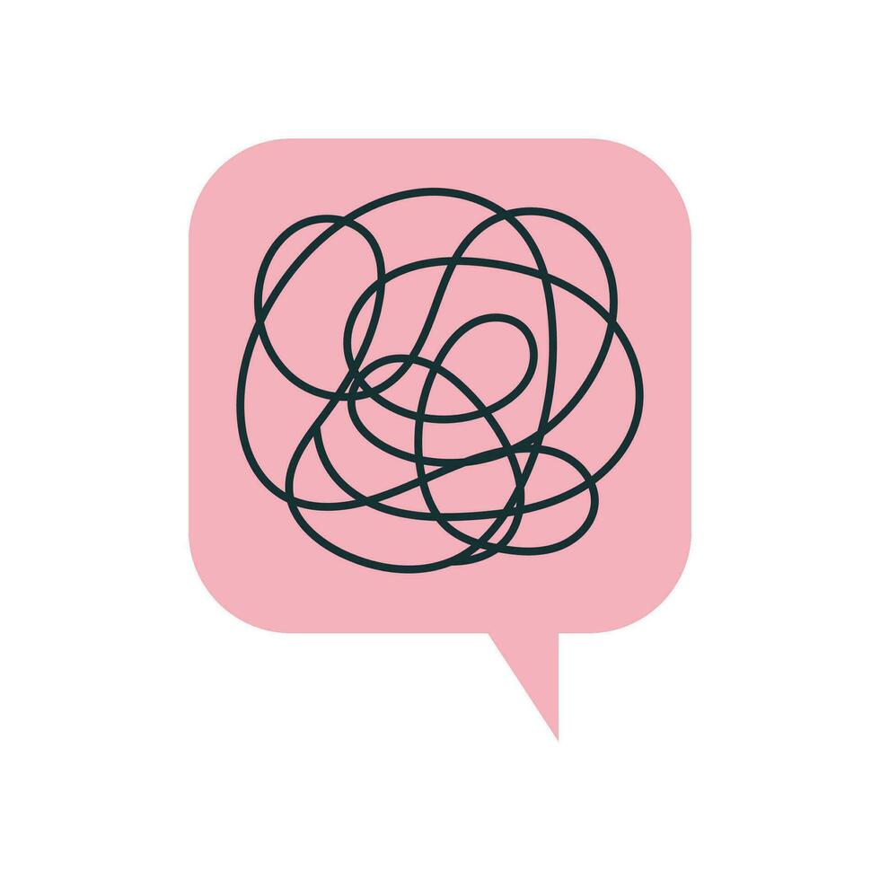 Vector hand drawing illustration of communication concept.