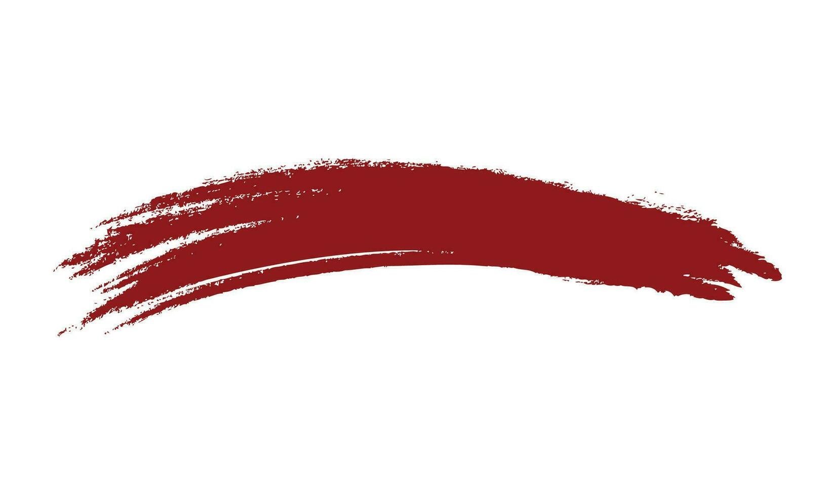 Vector red brush stroke banner