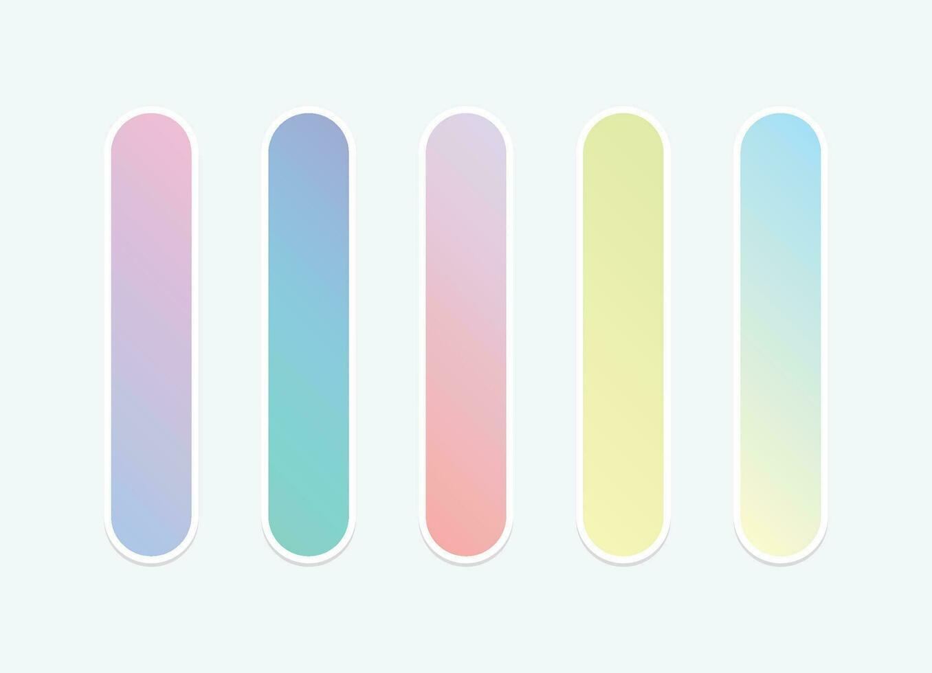 Vector colorful gradient collection. Holographic Background.