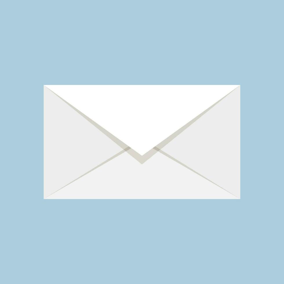 Vector white envelope for identy design