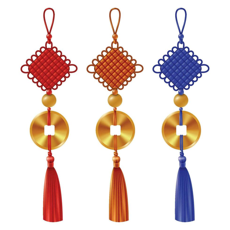 Vector chinese new year decoration and ornament icons 27202168 Vector