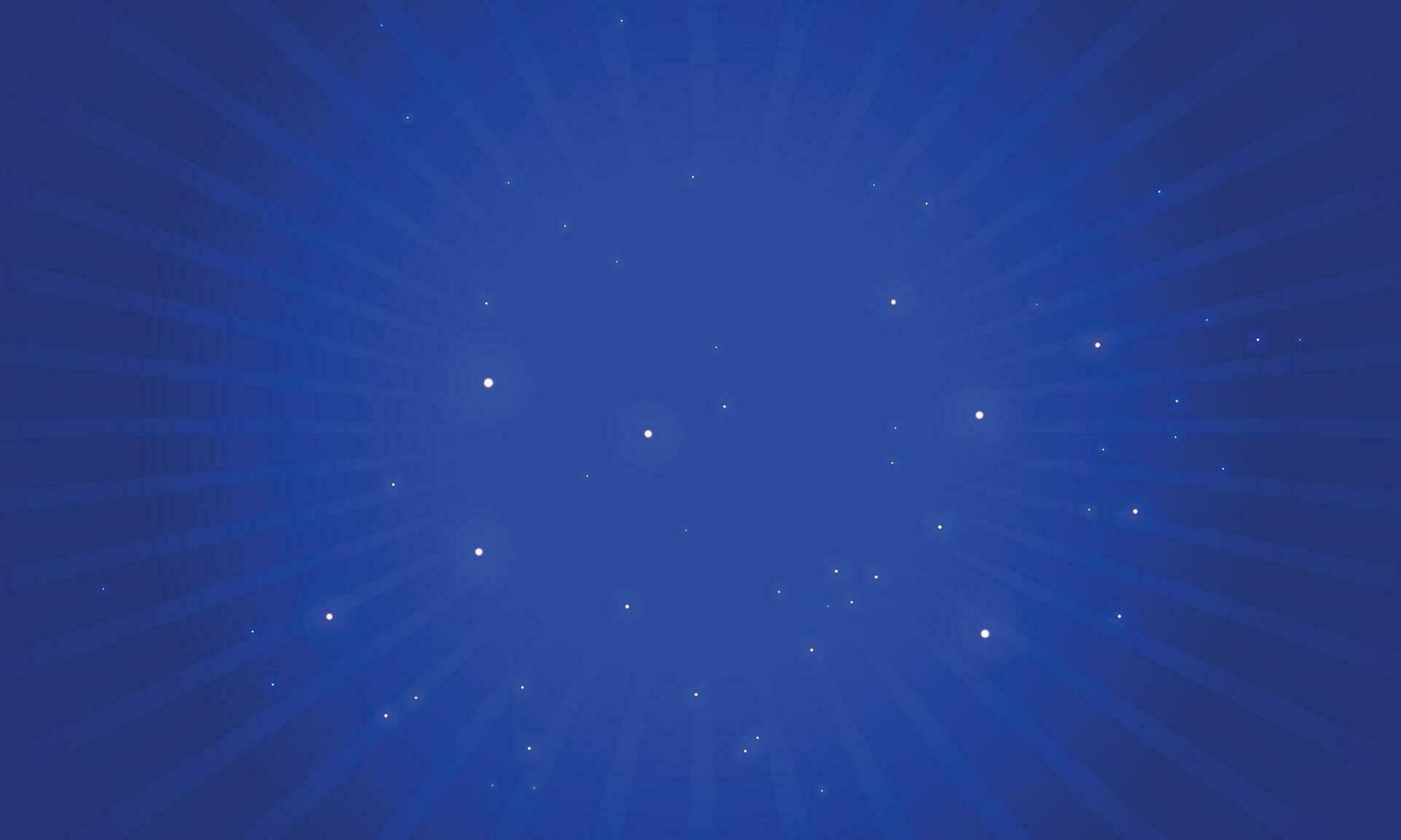 Vector blue background stars and rays
