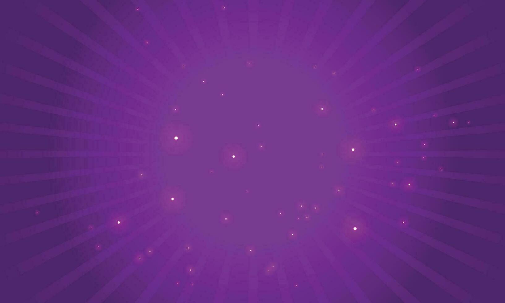 Vector purple background stars and rays