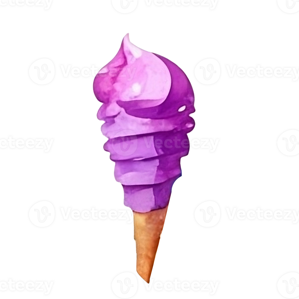 Ice cream cone on background png