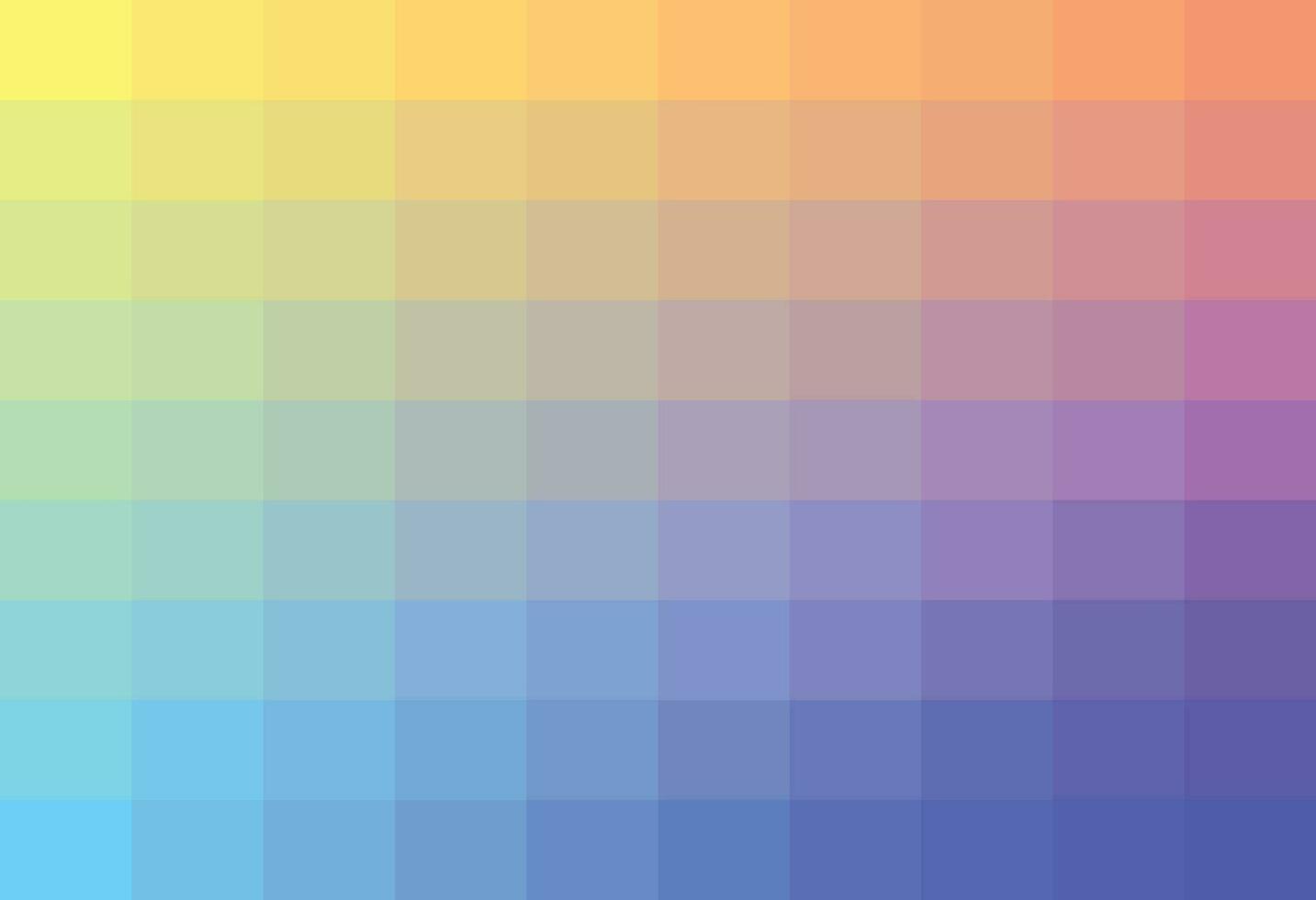 Vector illustration of color swatch. Vector gradient flat colors palette swatches set.