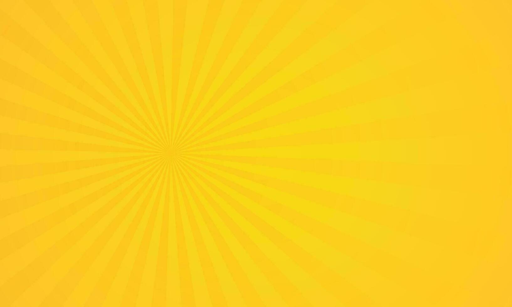 Vector yellow sunburst background design
