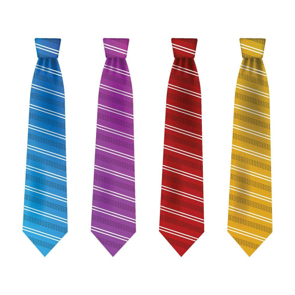 vector hombres corbatas cuello corbatas para oficina traje