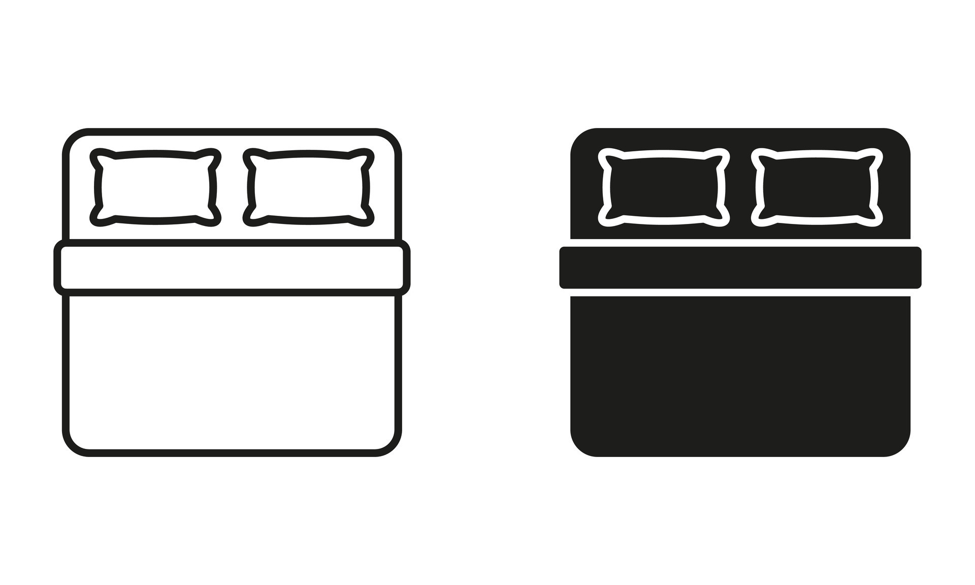 doble habitaci??n en Albergue, hotel, Departamento signo. doble cama