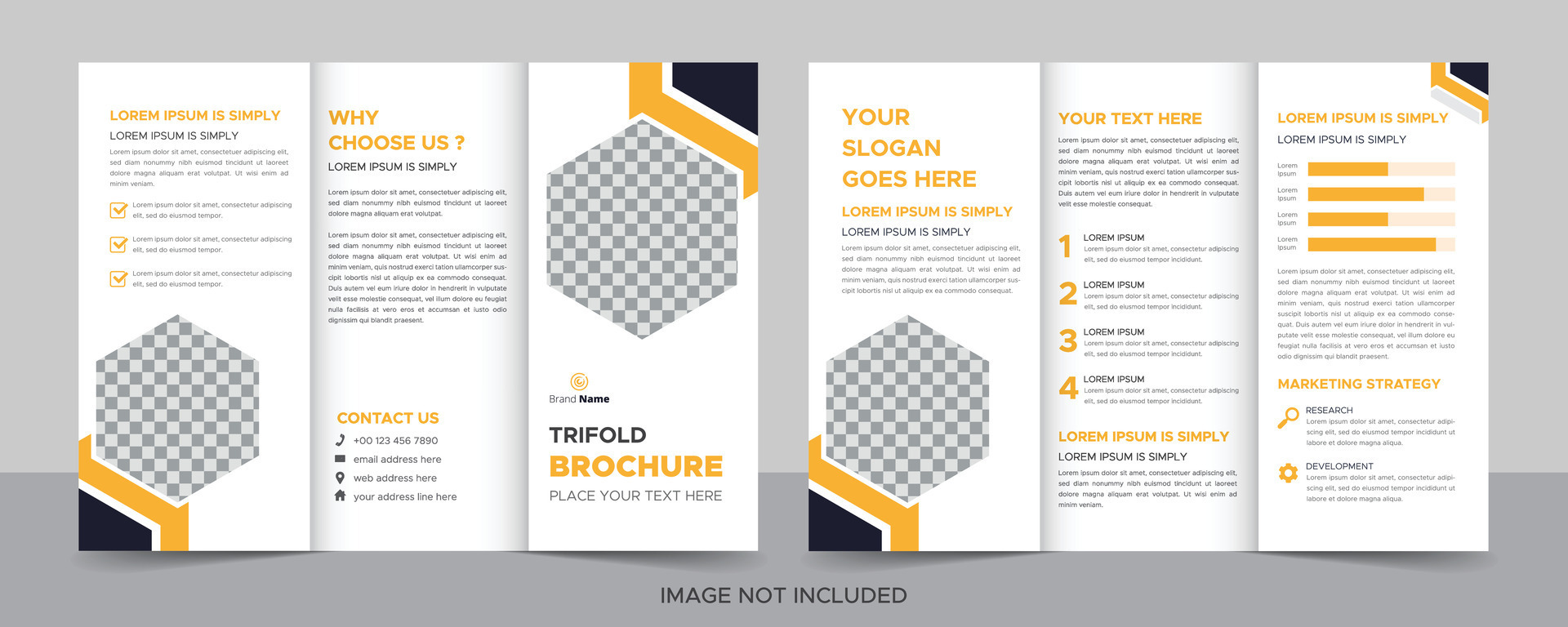 Creative corporate modern business trifold brochure template trifold