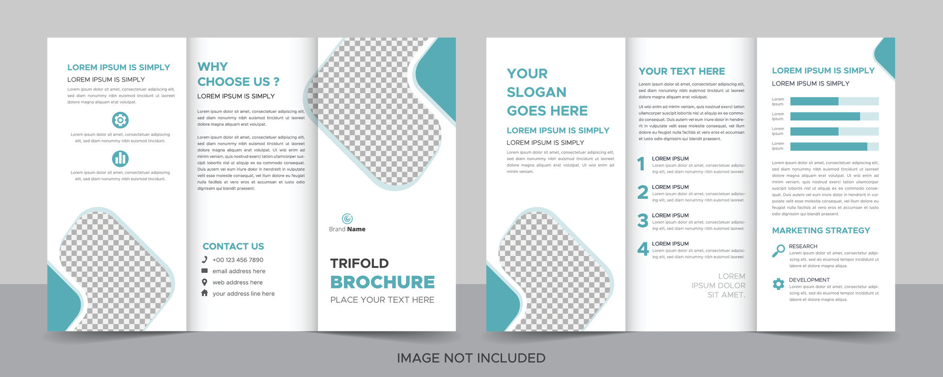 Creative corporate modern business trifold brochure template trifold