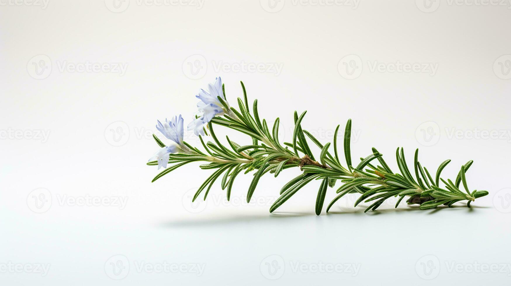 foto de hermosa Romero flor aislado en blanco antecedentes. generativo ai