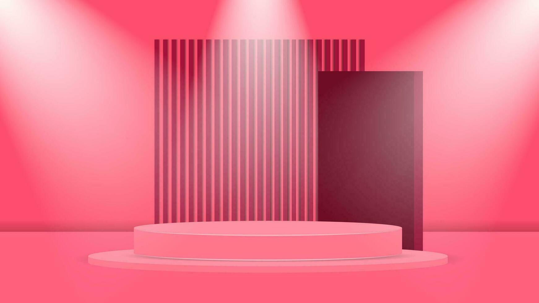 Product display podium background vector