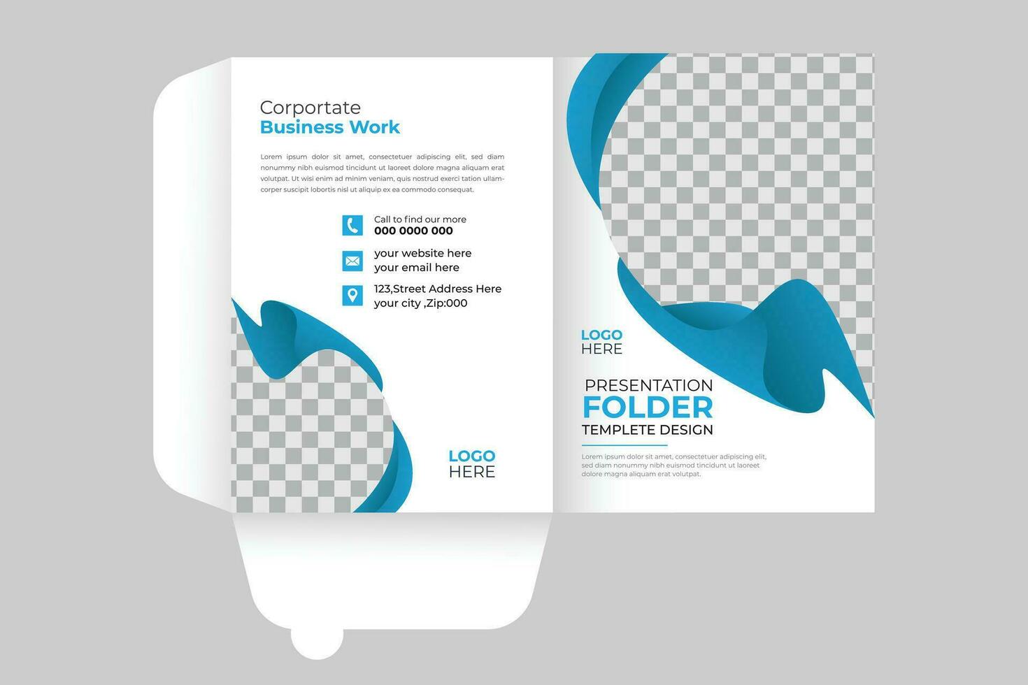 de moda editable cubrir diseño para documentos, carpetas, catálogos, folletos, producto presentaciones, y folleto cubrir plantillas. creativo limpiar corporativo presentación carpeta diseño. vector