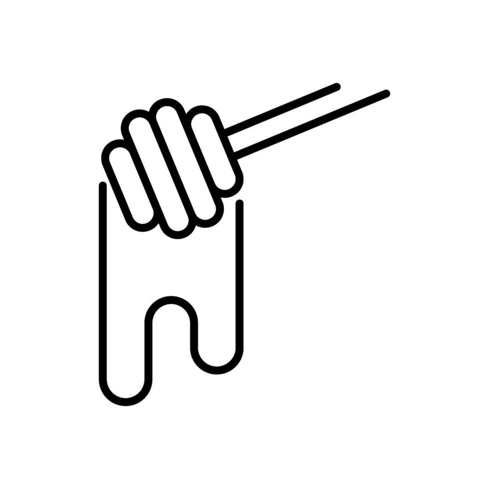 honey icon vector in line style
