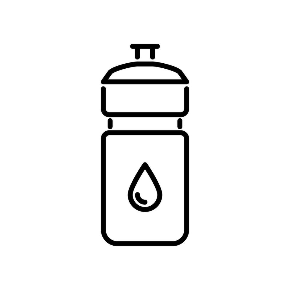 sport drink bottle icon vector in line style