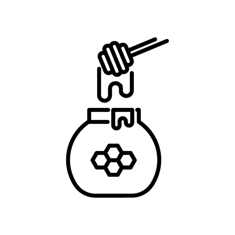 honey icon vector in line style