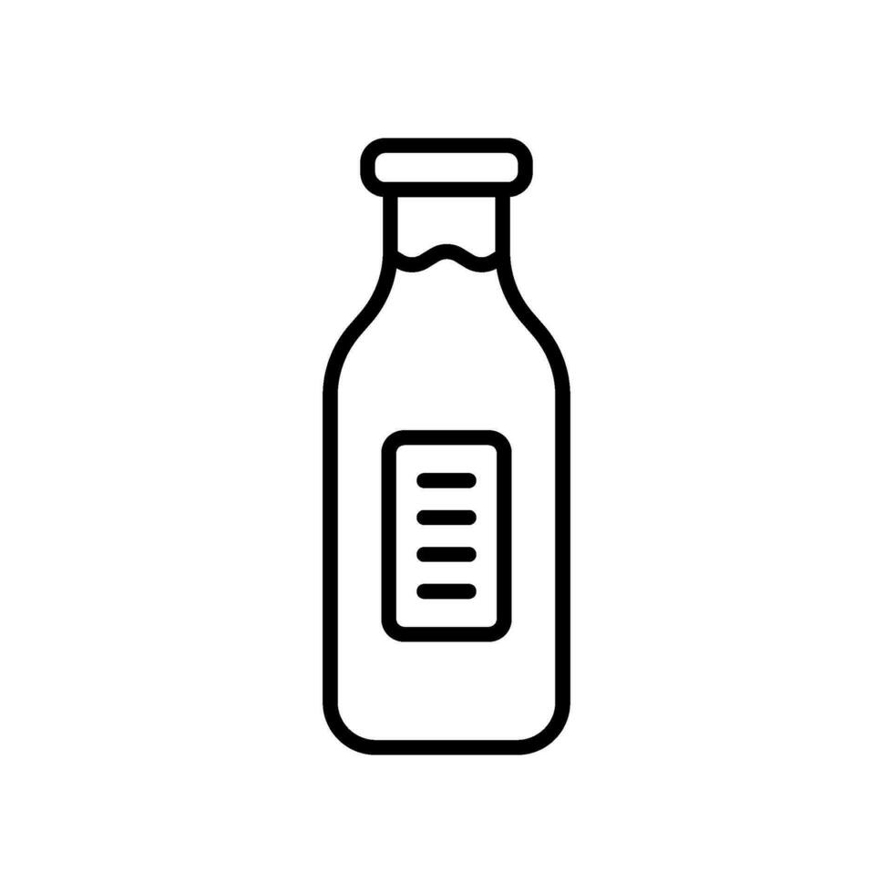 milk icon vector in line style