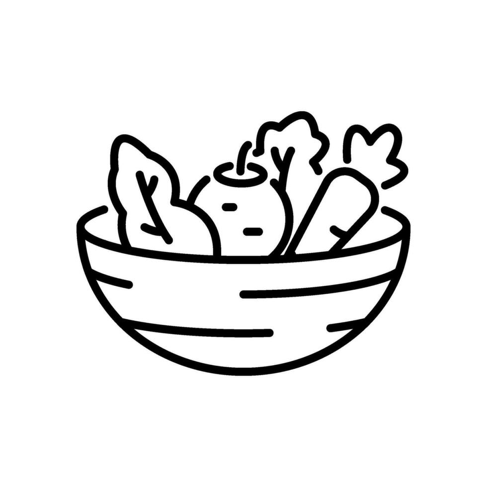 nutrient icon vector in line style